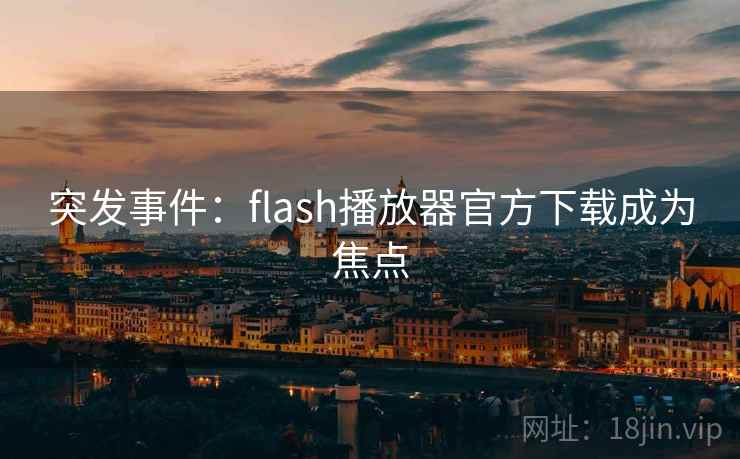 突发事件：flash播放器官方下载成为焦点  第2张